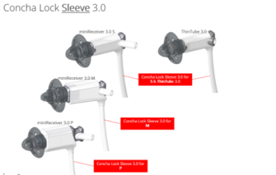 Signia concha lock Sleeve 3.0